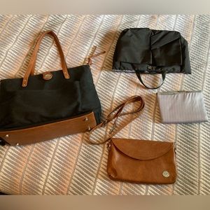 Momkindness diaper bag with clutch and organizer insert